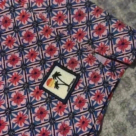 5" Swim Trunk in Faded Rose Geo Print - Picture 7 of 9